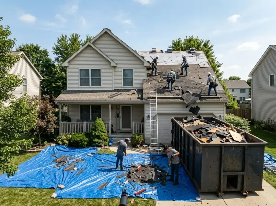 roof-replacement-debris-remova-004 — frequently asked questions, Cheapest Dumpster Rentals in Spanish Fort, AL